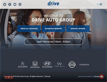 Tablet Screenshot of driveautogroup.ca